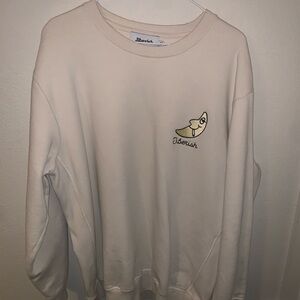 Jiberish Men’s 2XL XXL Crewneck Cream Sweatshirt